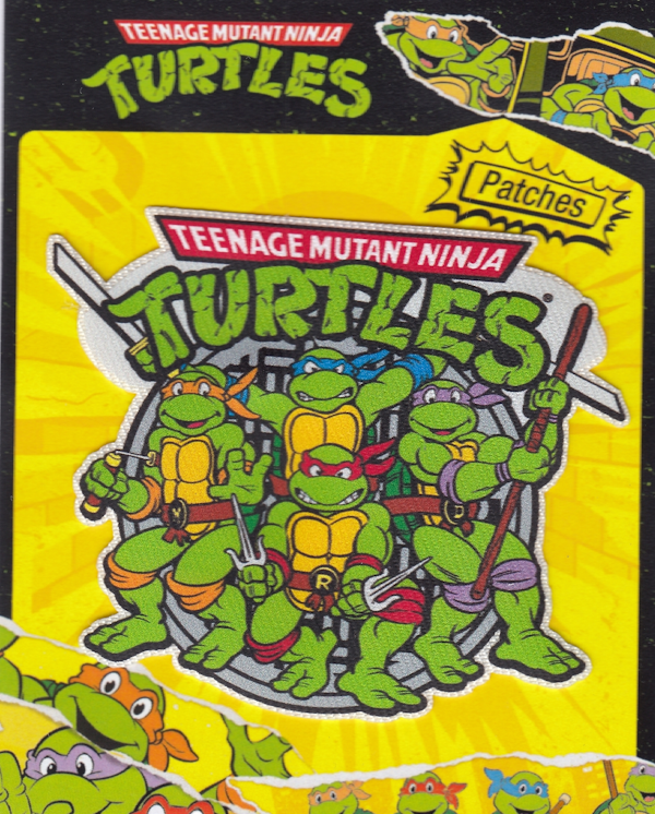 TARTARUGHE NINJA, STEMMA CON TUTTI E 4 I NINJA