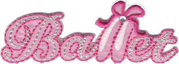 SCRITTA BALLET CON BRILLANTINO