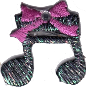 NOTA MUSICALE CON BRILLANTINO