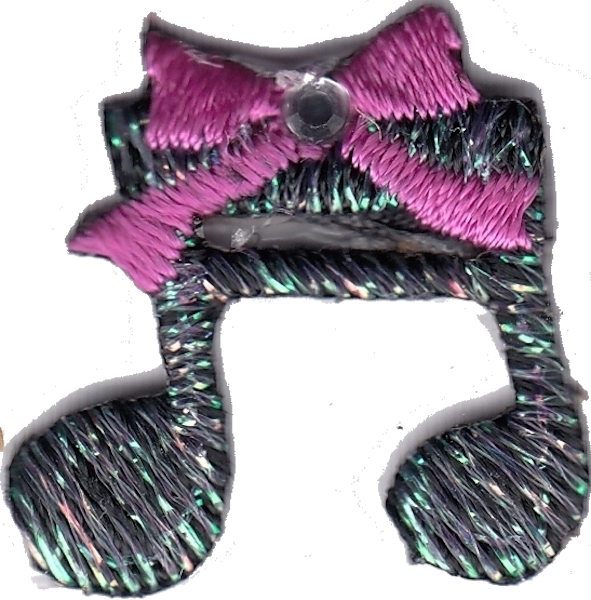 NOTA MUSICALE CON BRILLANTINO