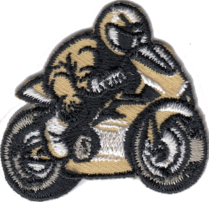 MOTO CON PILOTA BEIGE