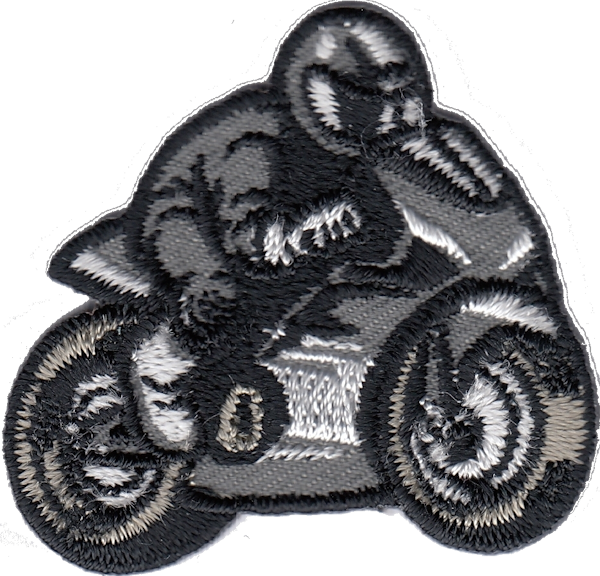 MOTO CON PILOTA GRIGIA