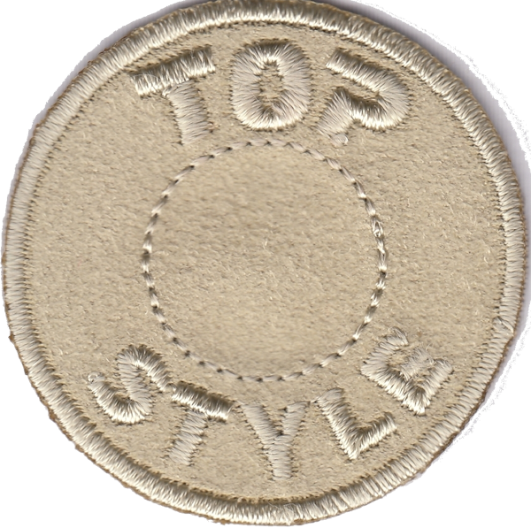 STEMMA TONDO SCAMOSCIATO CON SCRITTO TOP STYLE