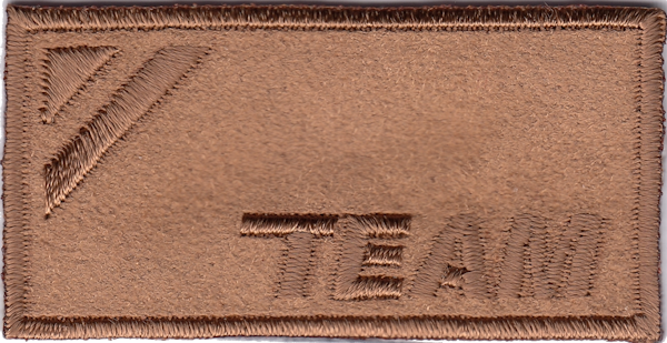 RETTANGOLO SCAMOSCIATO CON SCRITTA TEAM